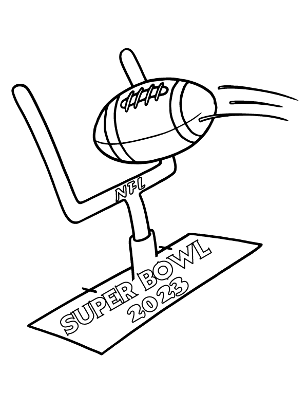 Super bowl malvorlagen