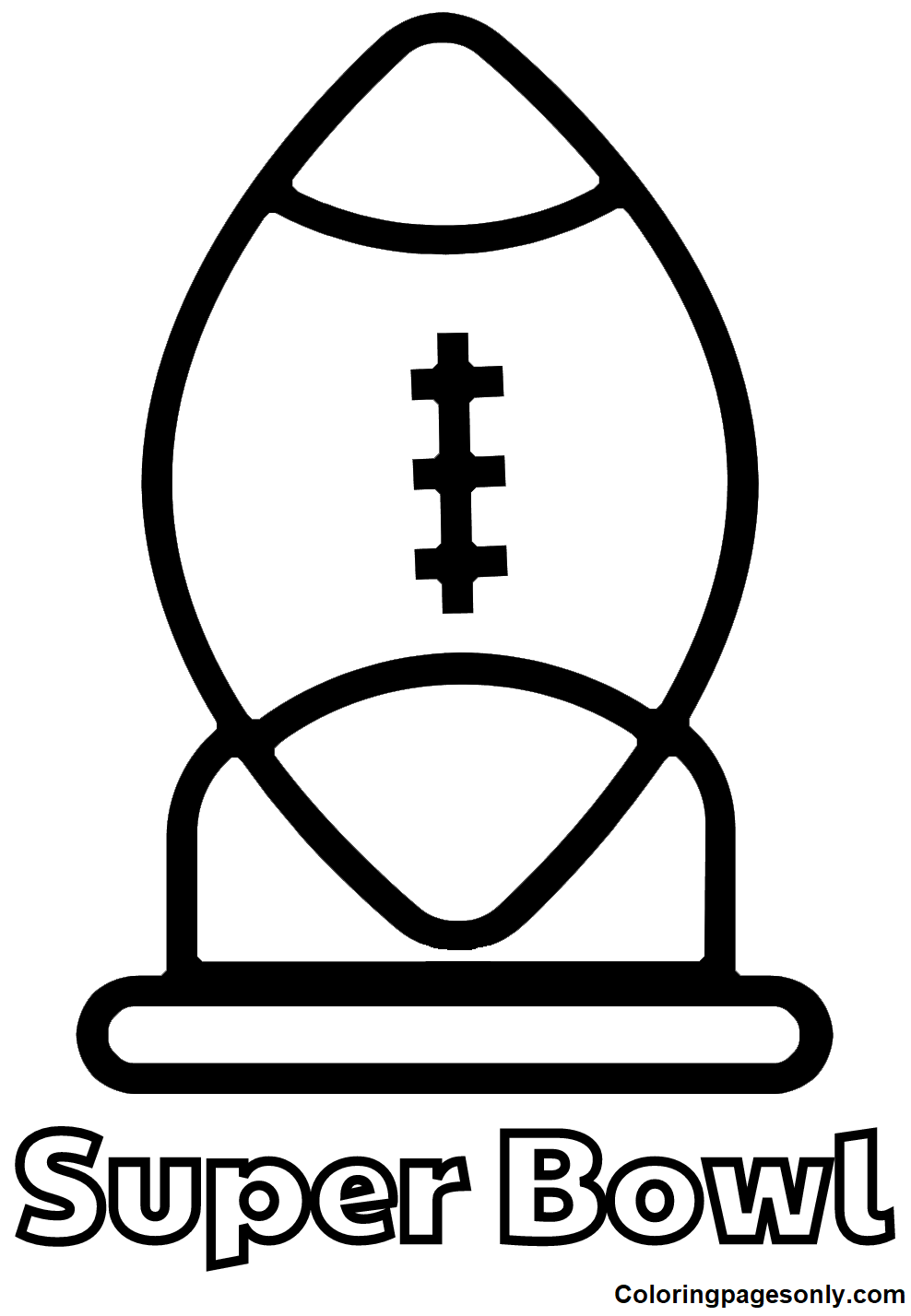 Super bowl coloring pages printable for free download