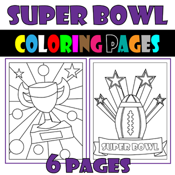 Super bowl coloring pages and activities multiply and divide