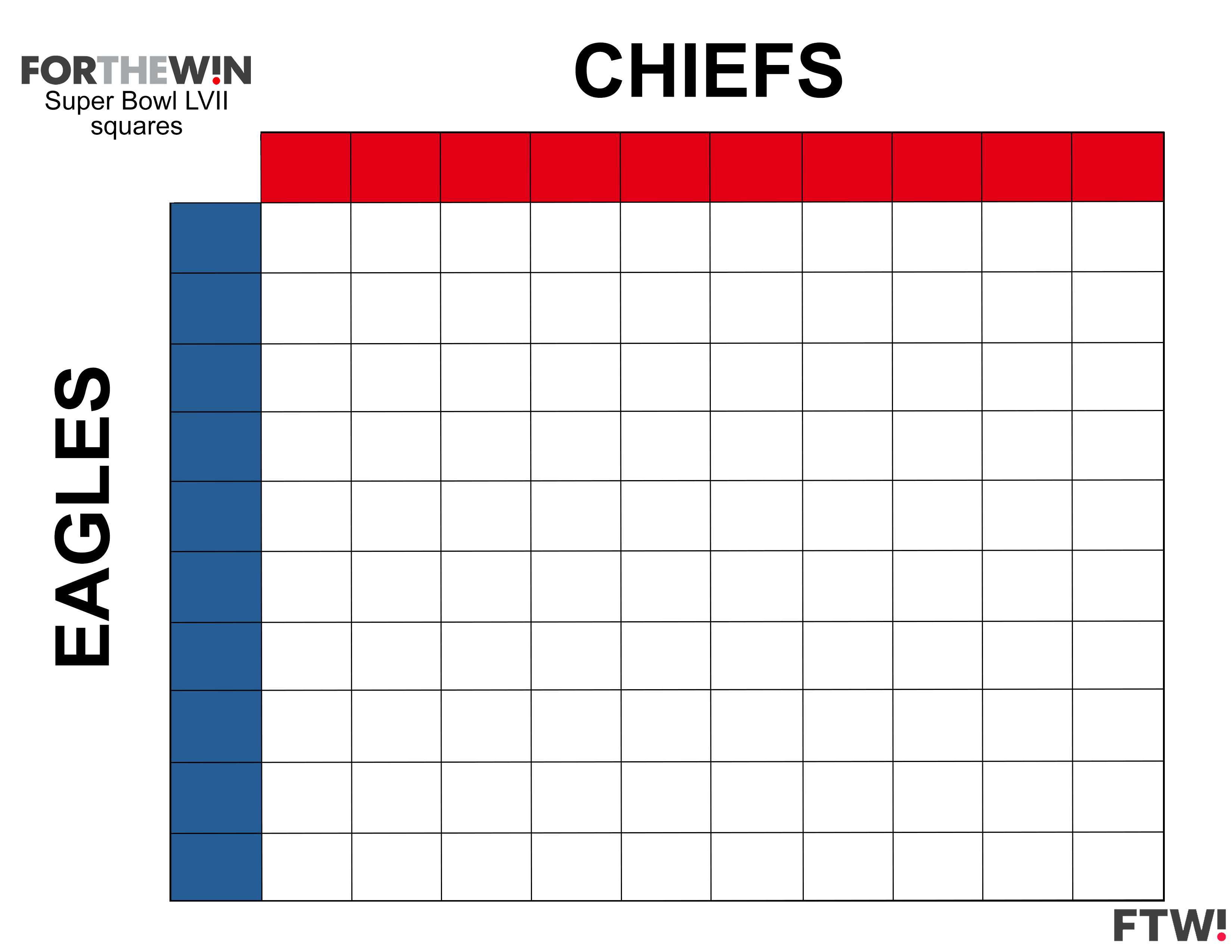 Super bowl squares template how to download your free printable