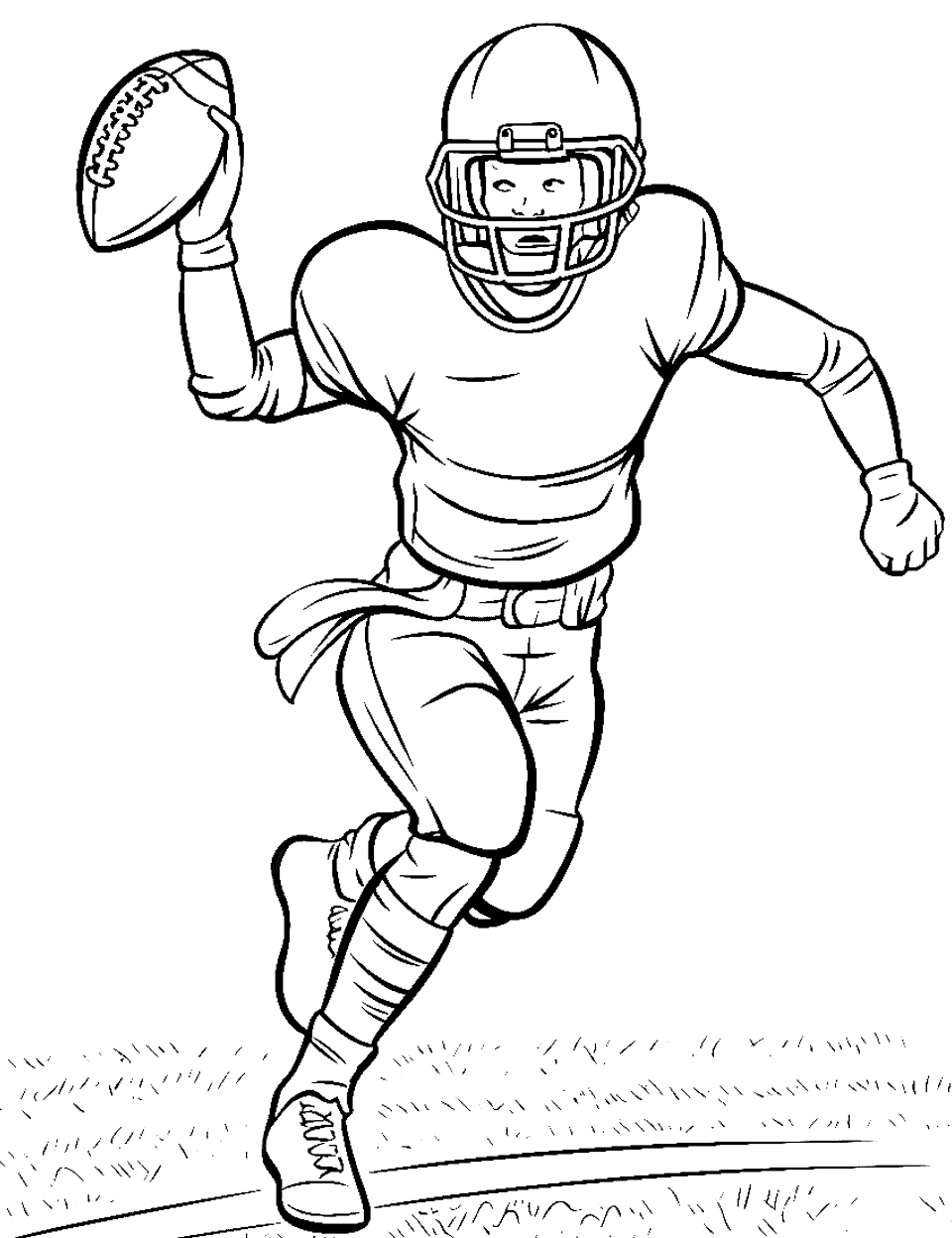 American football coloring pages free printables