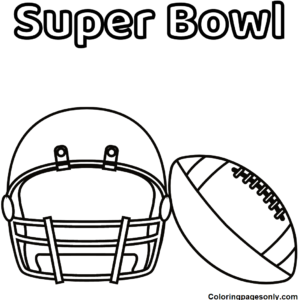 Super bowl coloring pages printable for free download