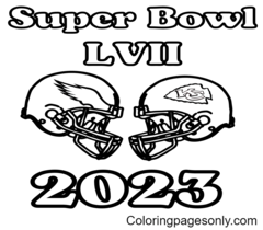 Super bowl coloring pages