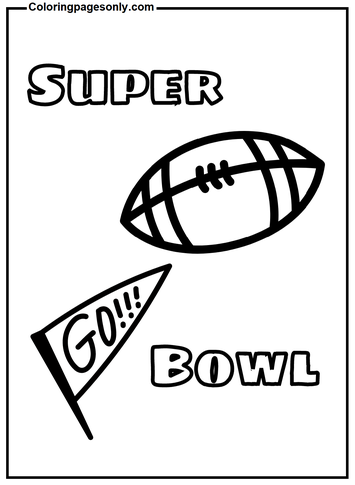 Super bowl coloring pages