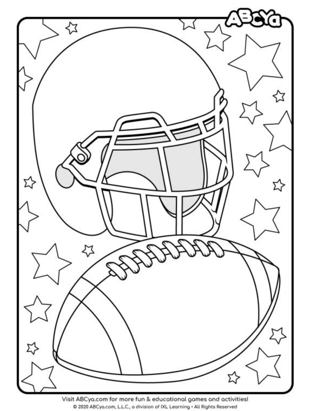 Abcya on x hut hut hike ððï keep the kids entertained at your super bowl party with this fun football coloring page httpstcotlvhlmyye coloringpages kids httpstcovbtnzktnp x