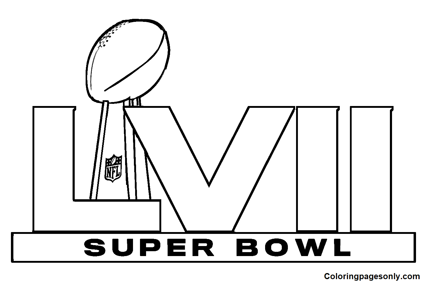 Super bowl coloring pages printable for free download