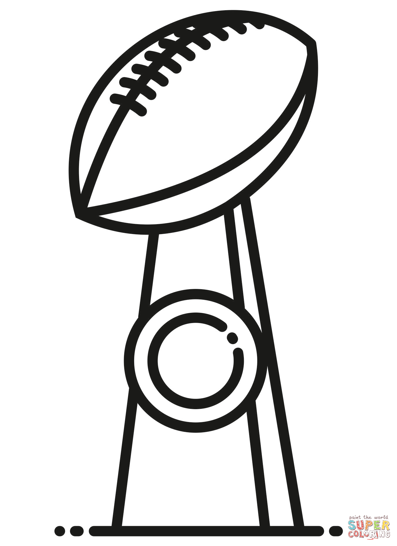 Super bowl coloring page free printable coloring pages