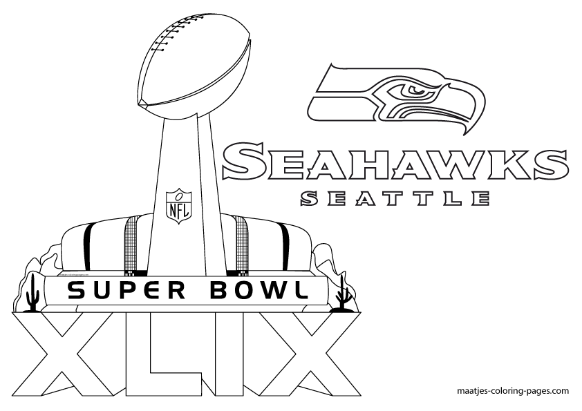 Free printable seattle seahawks super bowl xlix coloring pages