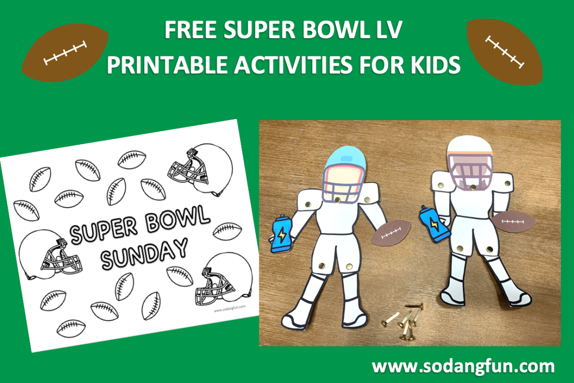 Super bowl coloring pages