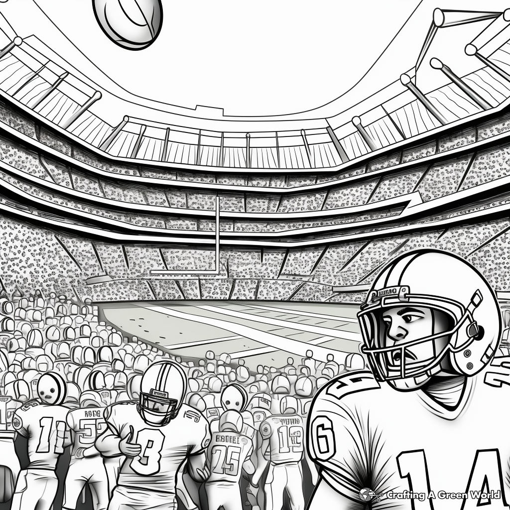 Super bowl coloring pages