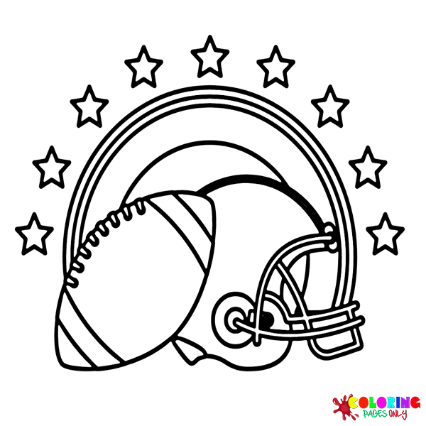 Super bowl coloring pages