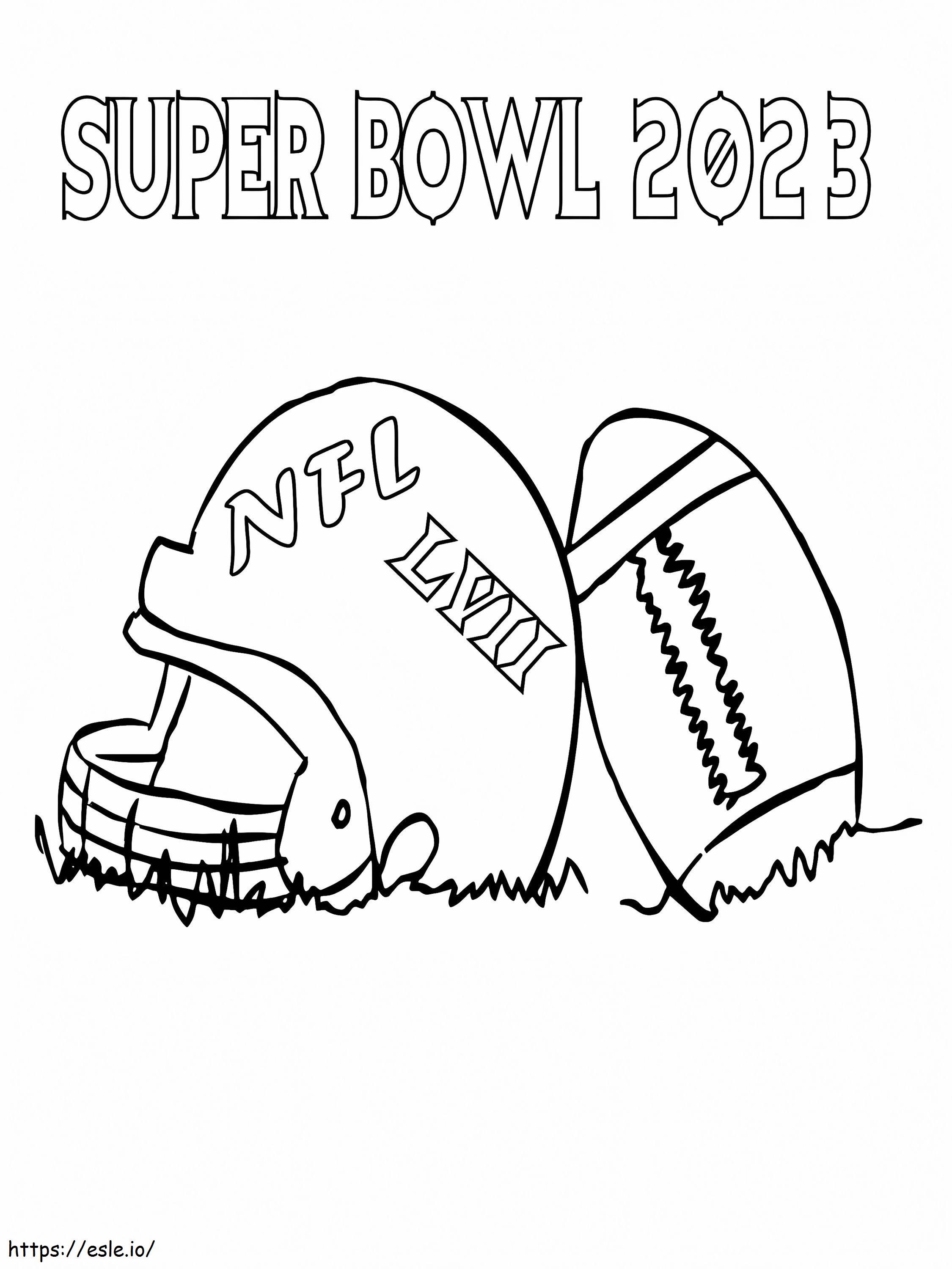 Nfl helmet and ball coloring page