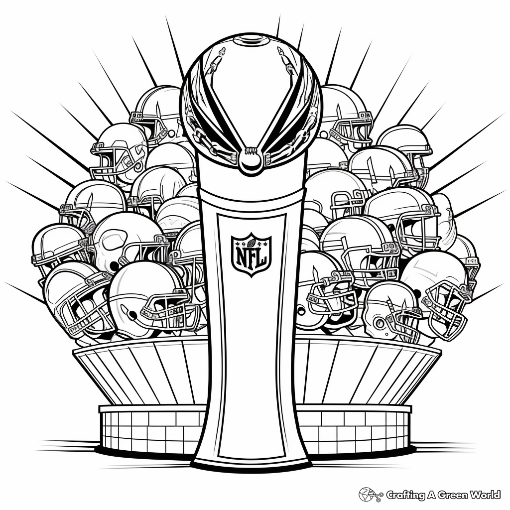 Super bowl coloring pages