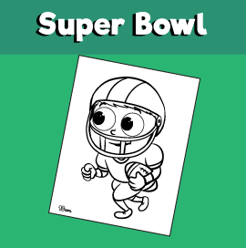 Super bowl coloring sheet â minutes of quality time