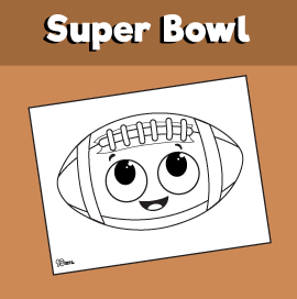 Super bowl coloring page â minutes of quality time