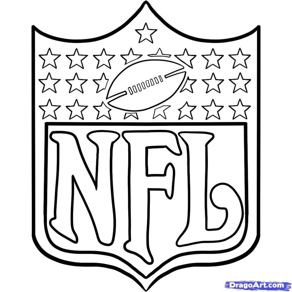 Nfl logo coloring page