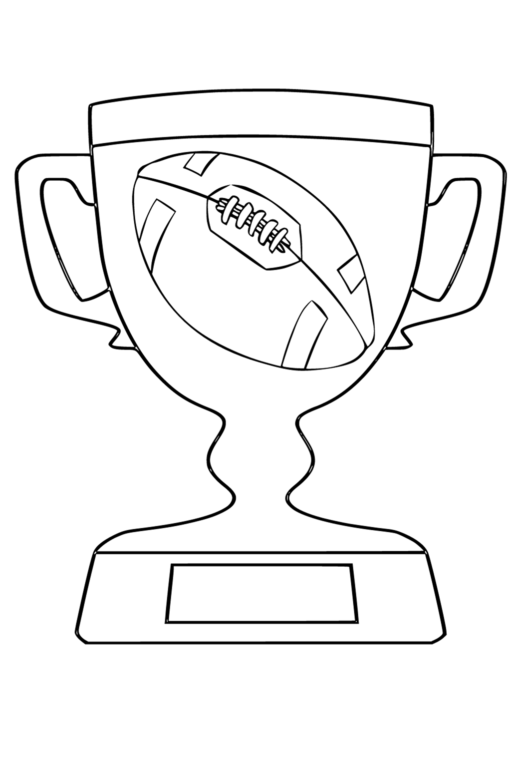 Free printable super bowl prize coloring page for adults and kids