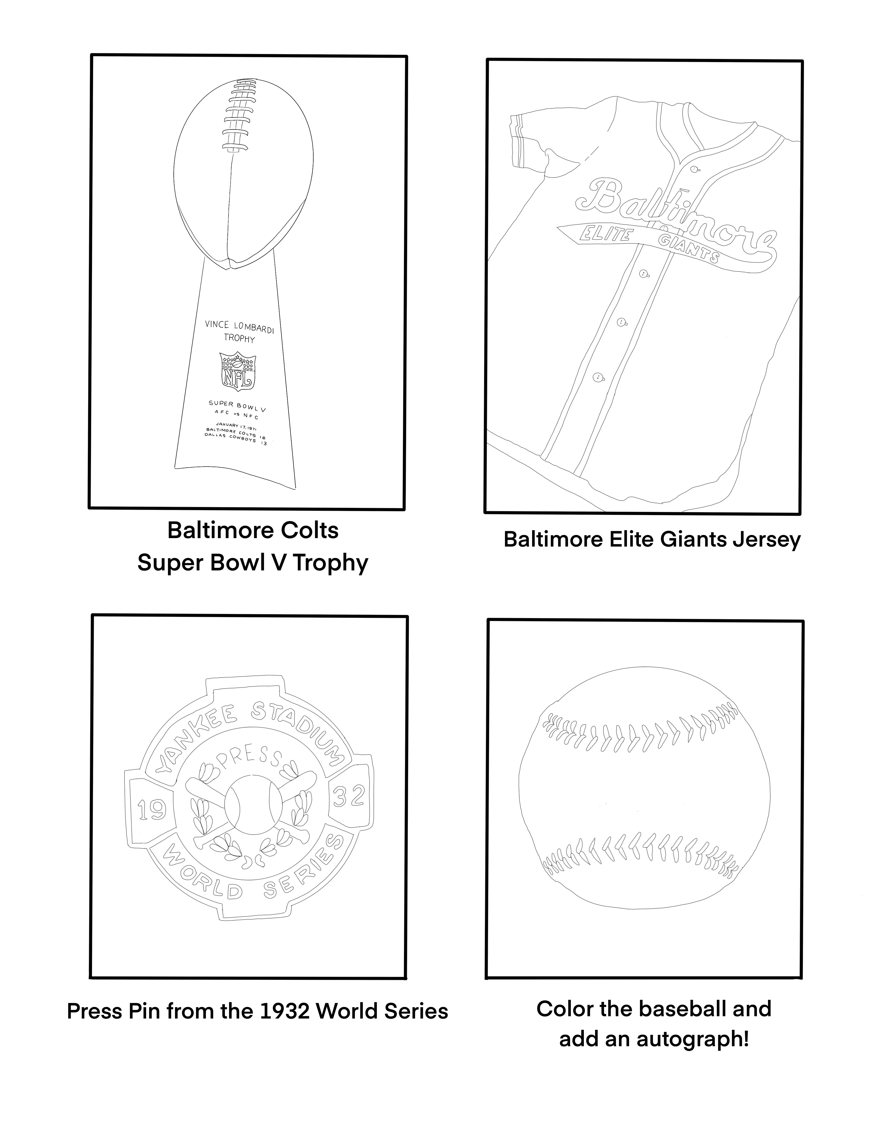 Coloring pages babe ruth birthplace museum baltimore md