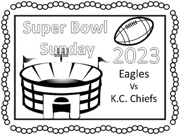 Super bowl coloring pages and activities by teaching kiddos with mandy