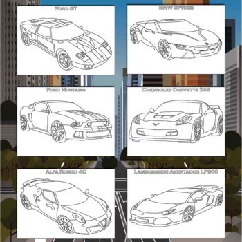 Super cars coloring pages printable coloring sheets x inches