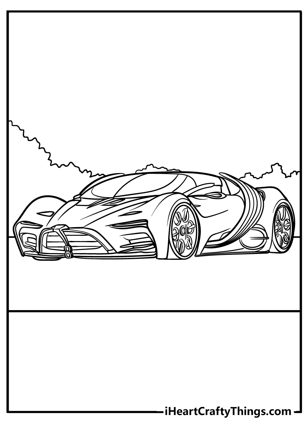 Super cars coloring pages free printables