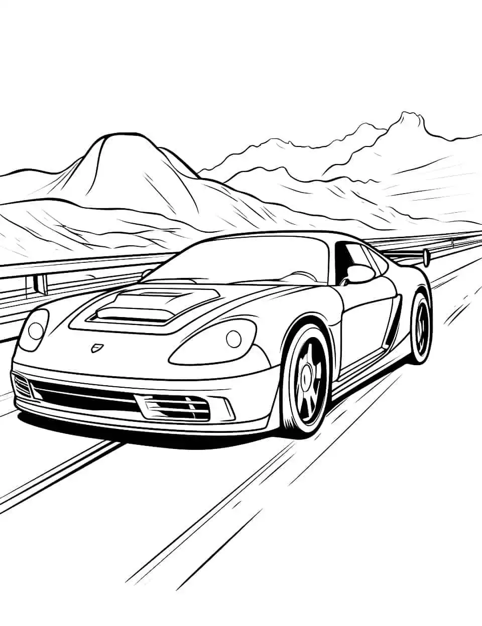 Car coloring pages free printable sheets