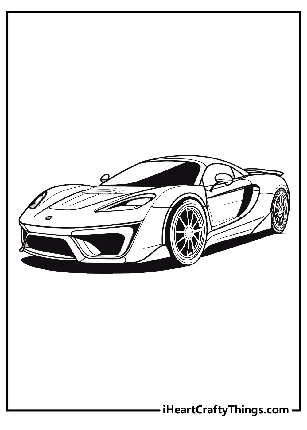 Super cars coloring pages free printables