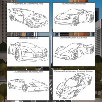 Super cars coloring pages printable coloring sheets x inches