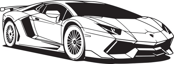 Thousand car coloring page royalty