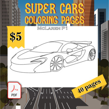 Super cars coloring pages printable coloring sheets x inches