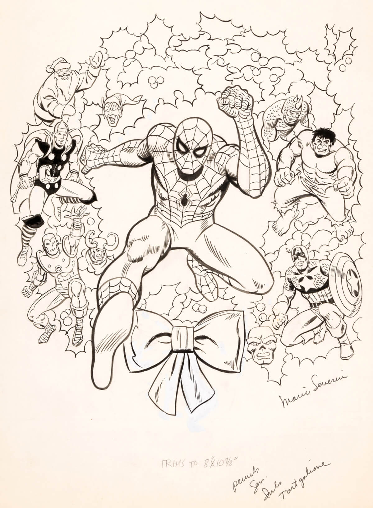 Marvel treasury edition no by severin tartaglione â catspaw dynamics