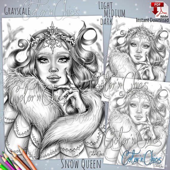 Christmas super bundle premium coloring pages for adults grayscale lineart printable instant download illustrations