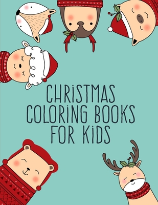 Christmas coloring books for kids super cute kawaii animals coloring pages paperback women children first