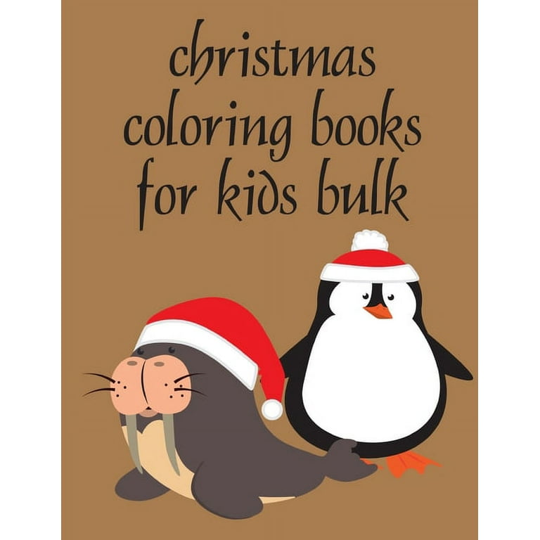 Colrful animals christmas coloring books for kids bulk super cute kawaii animals coloring pages paperback