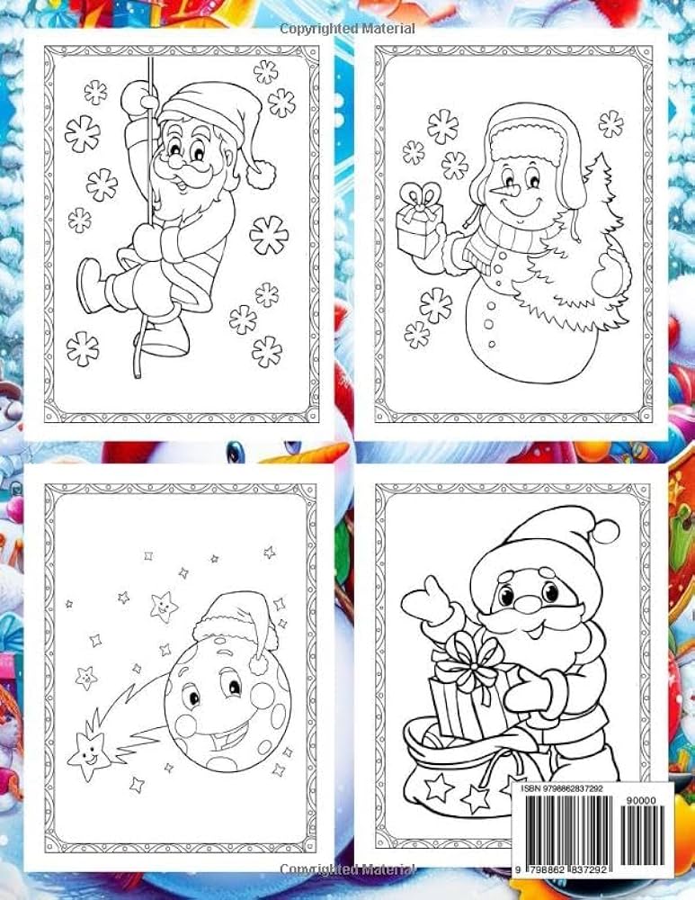 Christmas Coloring Books For Kids Bulk: Super Cute Kawaii Animals