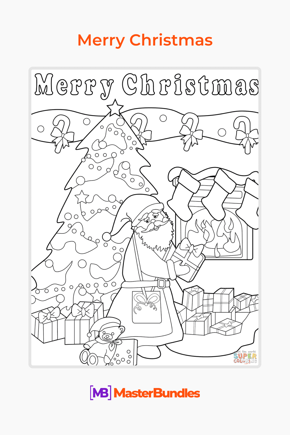 Merry christmas free coloring page â