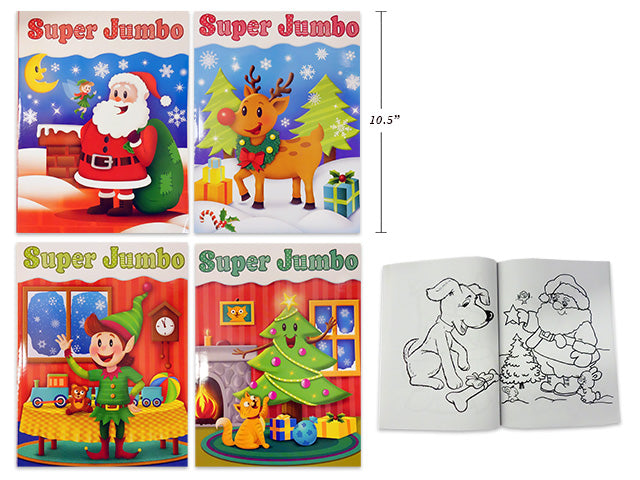 Super jumbo christmas coloring book