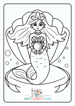 Mermaid coloring pages