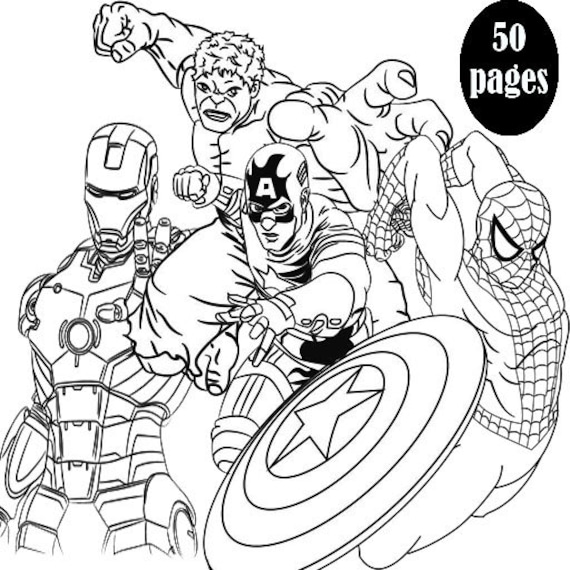 Best gift super hero coloring pages pages pdf coloring pages for kids