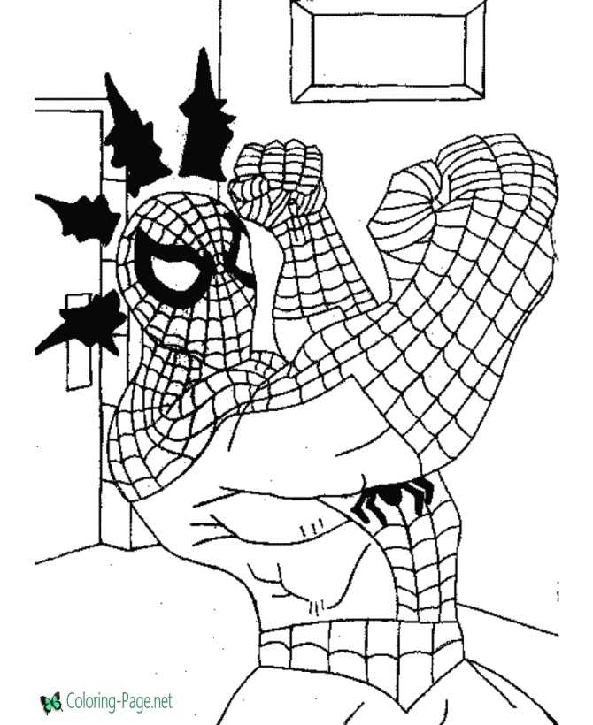 Super heroes coloring pages