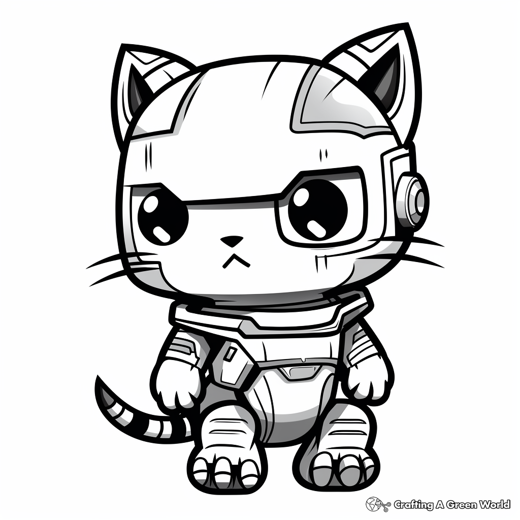 Super kitties coloring pages