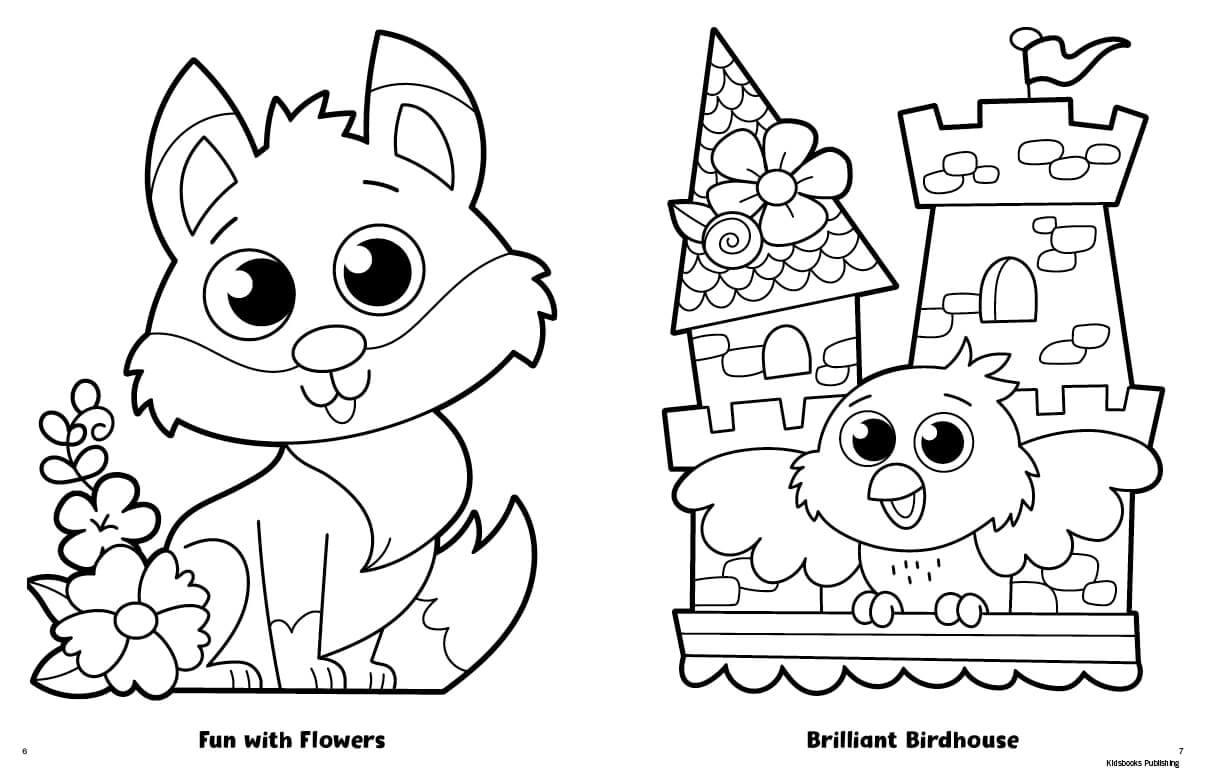 Super cute coloring book kidsbooks publishing