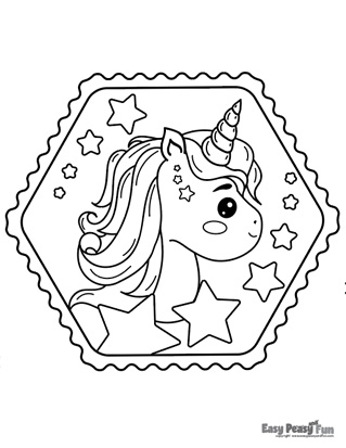 Unicorn coloring pages