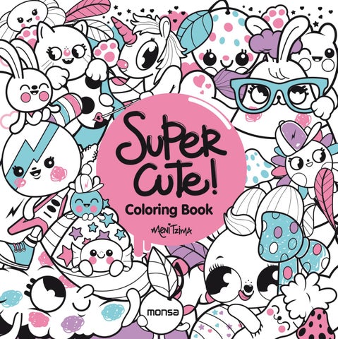 Super cute coloring book by monsa publications