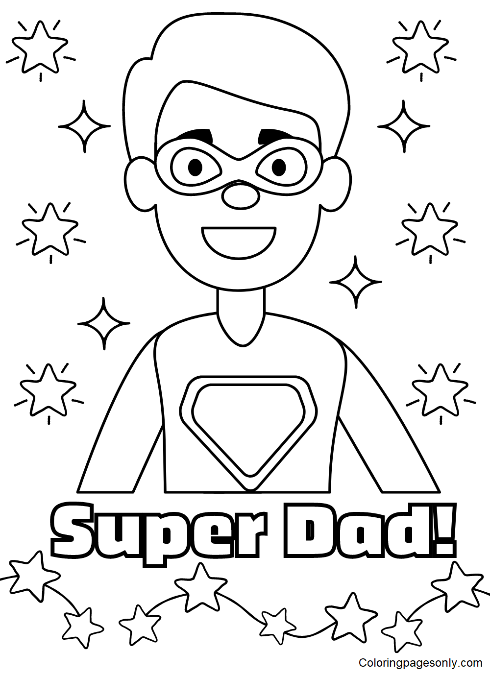 Fathers day coloring pages printable for free download