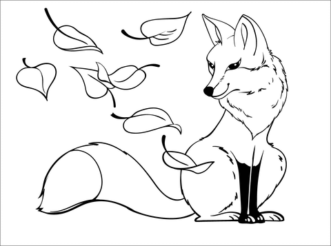 Red fox coloring pages free coloring pages