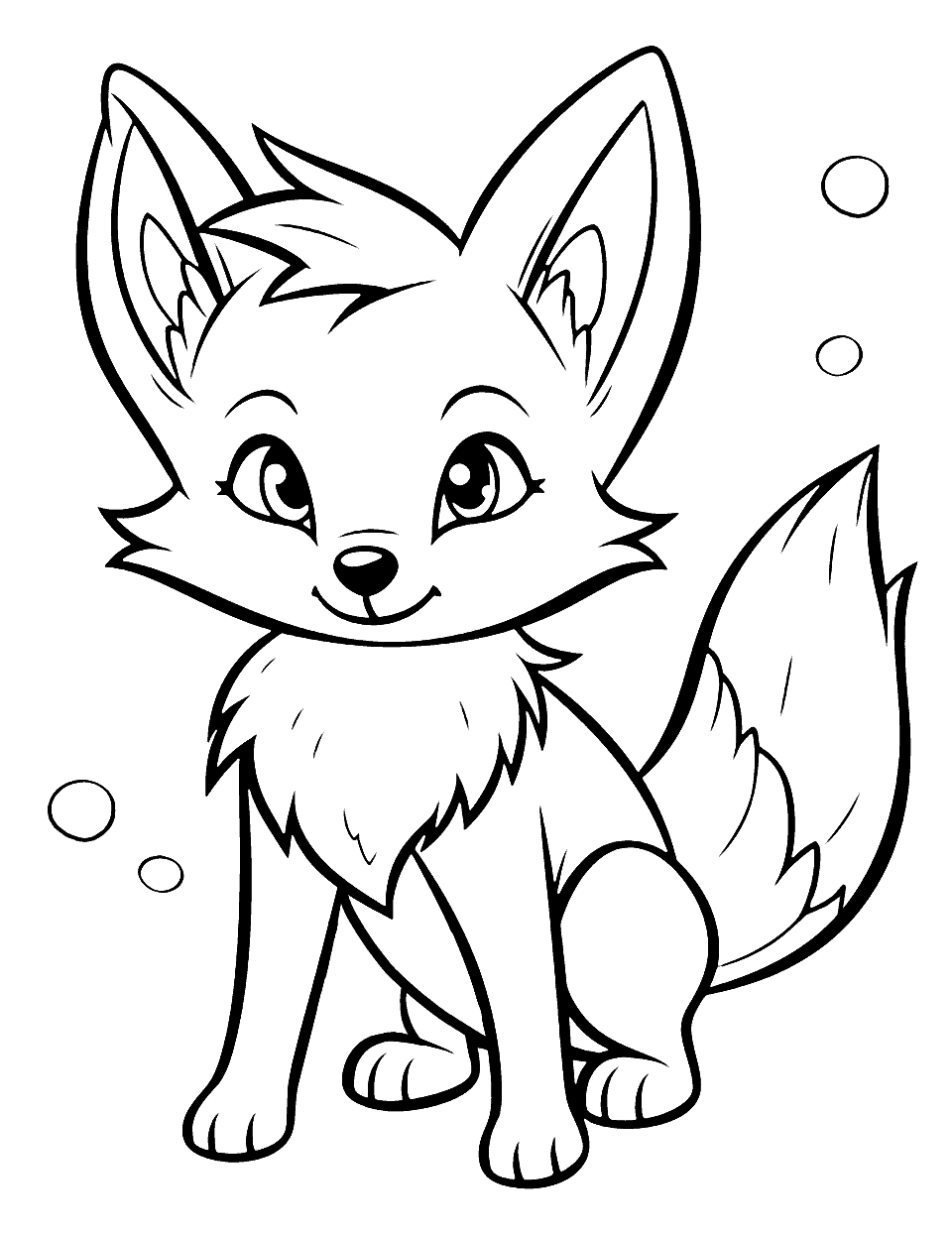 Fox coloring pages free printable sheets