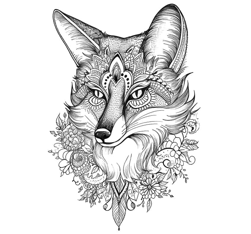 Fox coloring pages