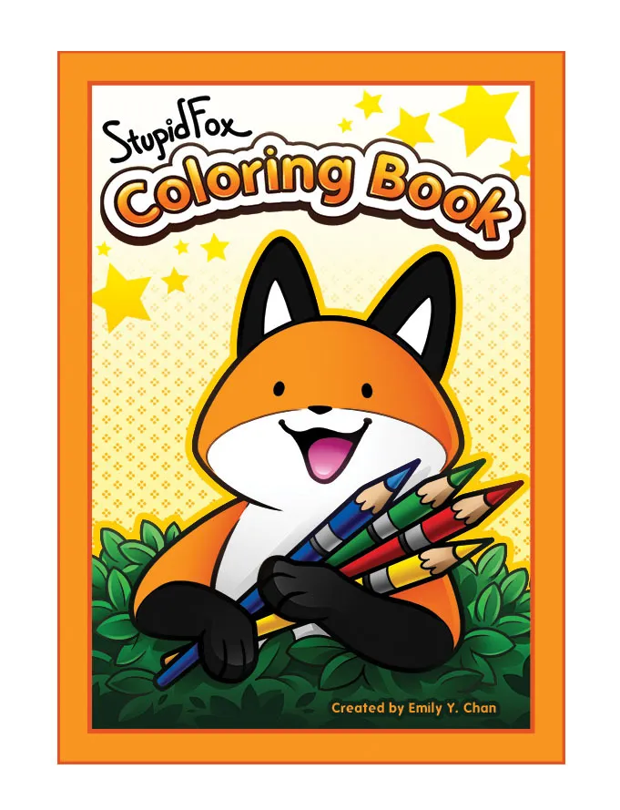 Stupidfox coloring book stress relief animals cartoon super cute