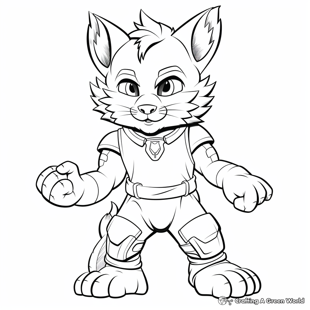 Wildcat coloring pages